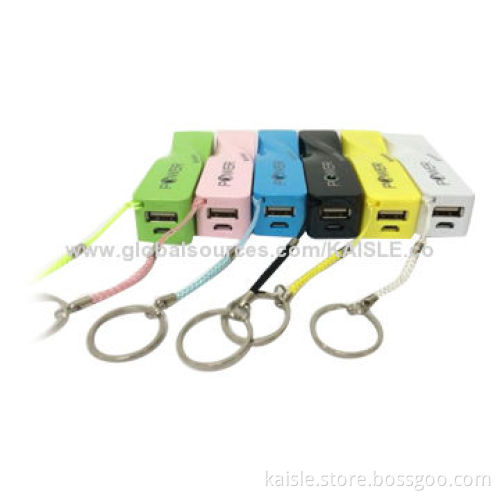 Power banks with 2,600mAh capacity, perfect for gifts, 18650 battery, real capacity